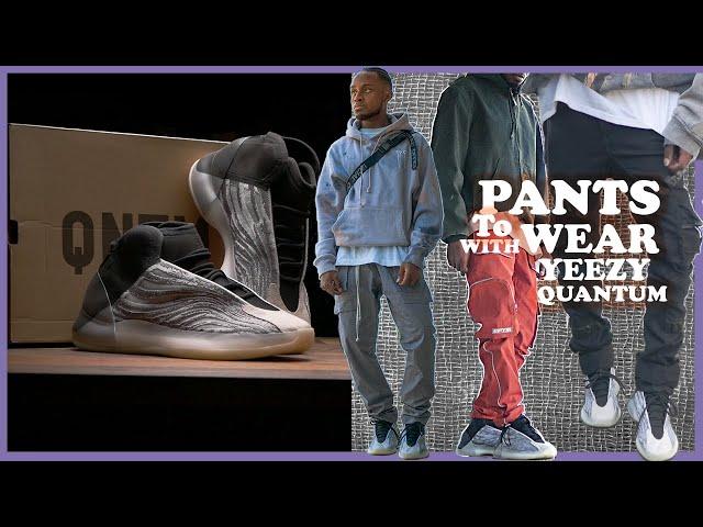 Adidas YEEZY QNTM Quantum Basketball  REVIEW/ HOW TO STYLE ON FEET WITH DIFFERENT PANTS