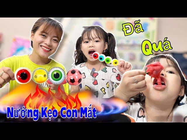 Gia Đình Hằng Nheo Đú Trend Nướng Kẹo Dẻo Con Mắt Cực Ngon | Hằng Nheo Vlog