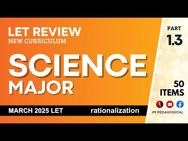 Science Major Part 1.3: LET Review 50 Items | March 2025 LET