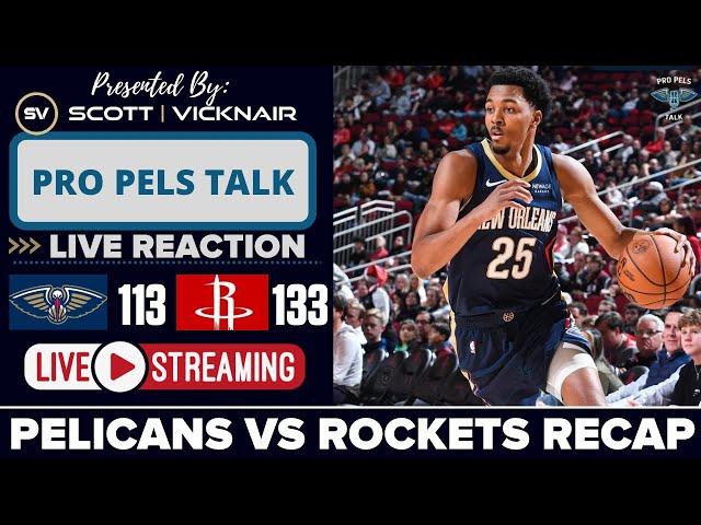 LIVE REACTION POSTGAME SHOW: New Orleans Pelicans vs Houston Rockets