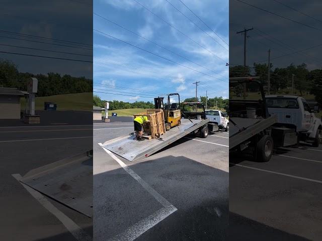 Look what showed up? I bought a Yale Forklift for the building!! #forkliftcertified