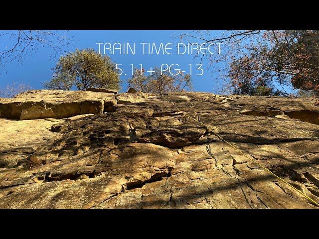 Pushing My Limits: Conquering "Train Time Direct 5.11+ PG-13" | My Hardest Trad Climb Ever!