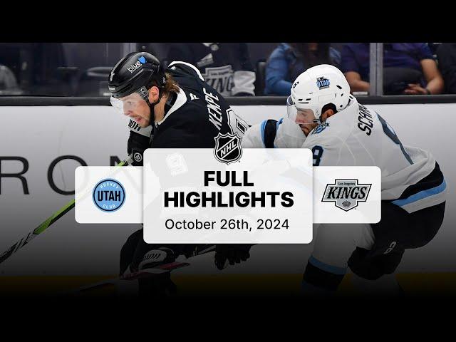 Utah Hockey Club at Kings | October 26, 2024 | NHL Full Game Highlights