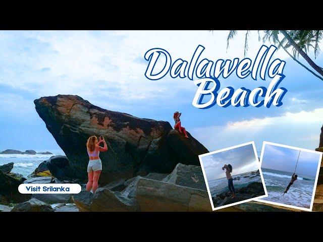 Dalawella beach | Travel girl beach vlog - Southern coast | visit srilanka - things to do in Galle