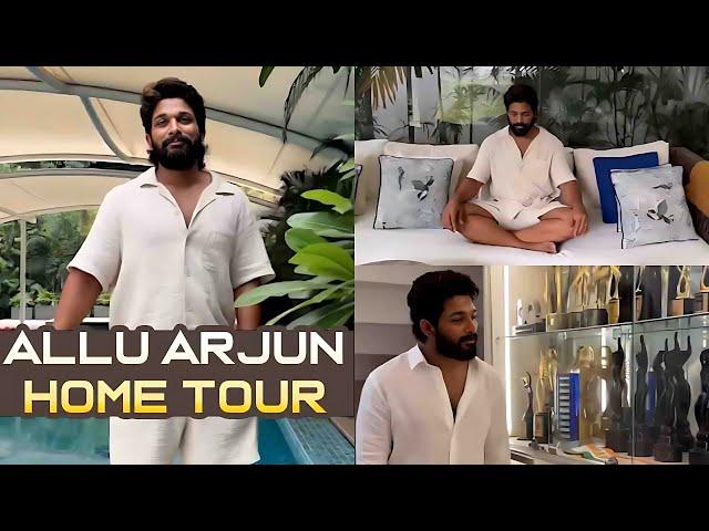 Icon Star Allu Arjun Home Tour Video  |  Allu Arjun  House Inside | Pushpa 2 | Filmyfocus.com