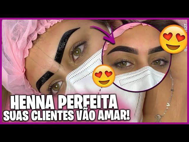 COMO APLICAR A HENNA E FINALIZAR DA FORMA CORRETA -  DESIGN DE SOBRANCELHA HENNA LA BENIG