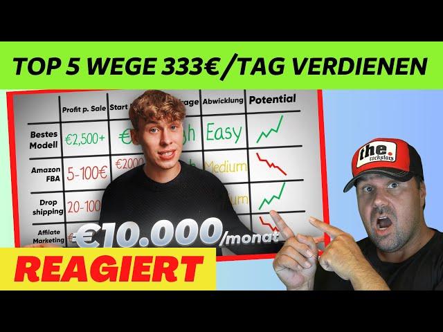 TOP 5 Wege 333€/TAG online verdienen in 2024 | Michael reagiert Vilius Lite