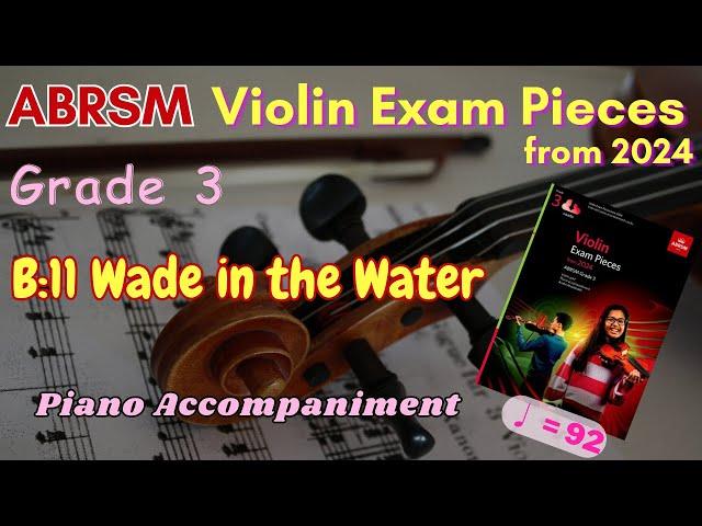 [Piano Accom] ABRSM Violin Exam Pieces from 2024 - Grade 3 B:11 [= 92]