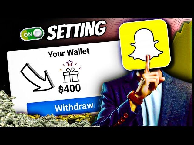Snapchat earning setting 2024 | how to make money online #snapchat