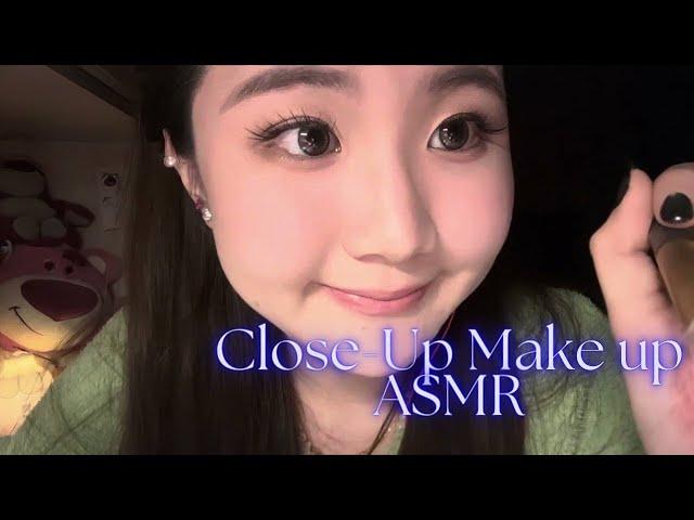 ASMR Close-Up Makeup | Slow-Motion Relaxation for Sleep | Soft Whisper Sounds