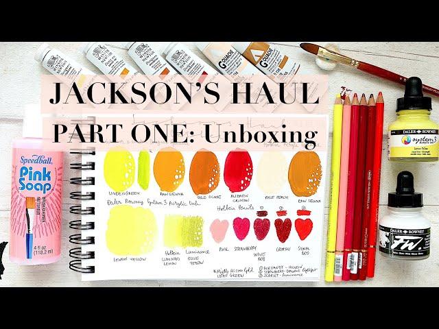 Jackson's Art Haul OCT 2021 | PART 1/2 | UNBOXING