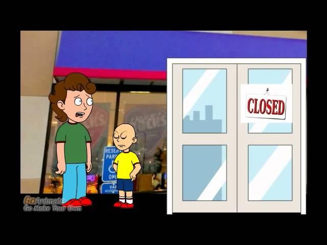 caillou breaks chuck-e-cheeses... AGAIN