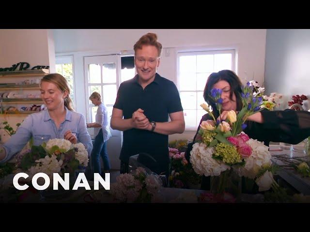 Conan Delivers Valentine's Day Bouquets | CONAN on TBS