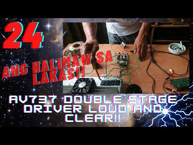 To upgrade and calibrating double stage driver AV737 Amplifier