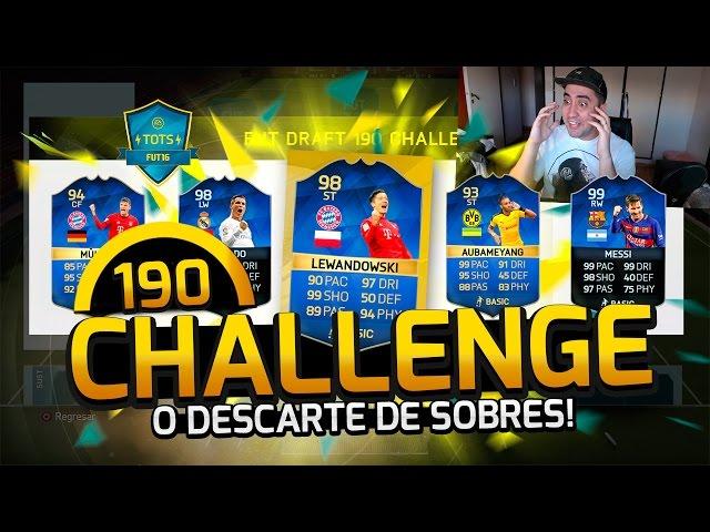 FUT DRAFT 190 CHALLENGE O DESCARTE! - ULTIMATE TEAM FIFA 16