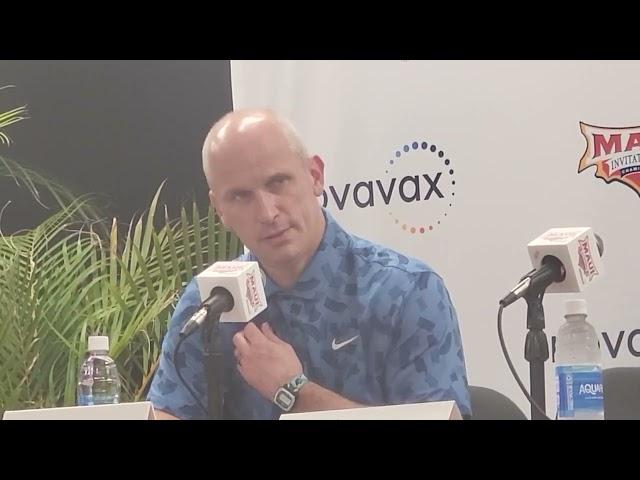 UConn coach Dan Hurley & guard Solo Ball after the Huskies' 2nd straight Maui loss. #UConn #Colorado