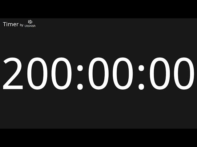 200 Hour Countdown Timer