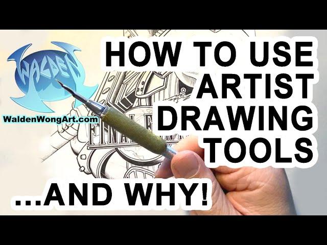 How to use Artist Tools. Drawing Inking FINAL FANTASY VII Remake cover recreation tutorial CLOUD art