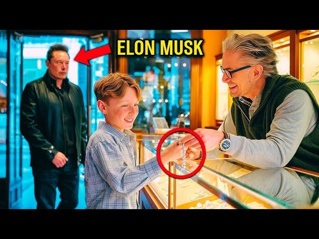 Young Boy Buys Gift for Mom, Then Elon Musk Walks In and Changes Everything