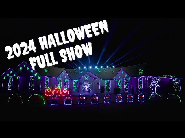 2024 Halloween Light, Laser, and Fire Show - Full Show in 4K!