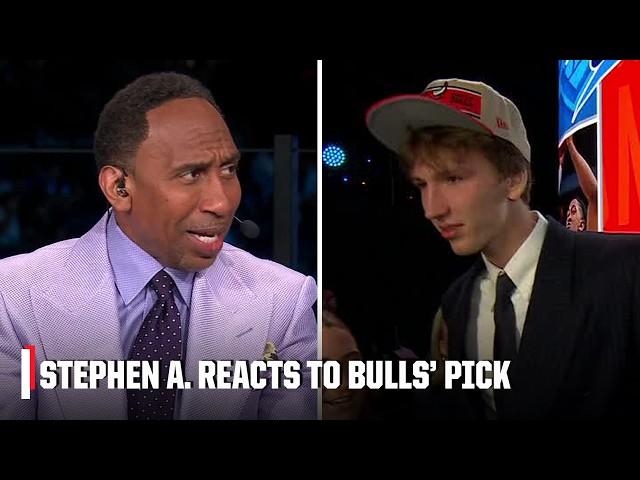 Stephen A. Smith LOVED Matas Buzelis’ attitude after getting drafted by Bulls | 2024 NBA Draft