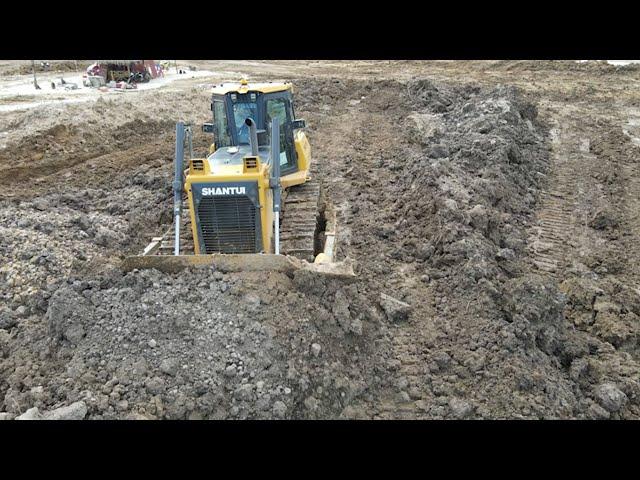 Strongly Bulldozer pushing alone best process and expertly | Machine Kh