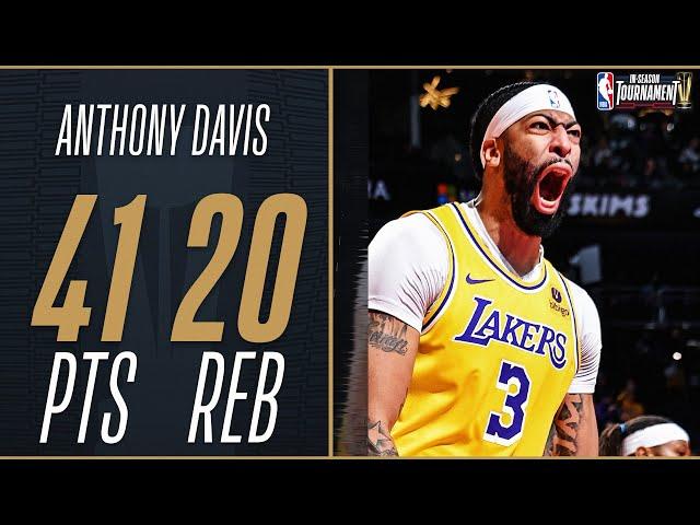 Anthony Davis Drops 40 PTS & 20 REB In The In-Season Tournament Championship 