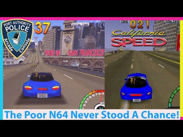 N64 Could Be VERY Ugly! California Speed Arcade vs Nintendo 64