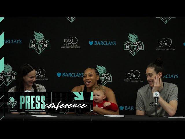 Sandy Brondello, Betnijah Laney-Hamilton, and Breanna Stewart Press Conference | Liberty vs. Dream