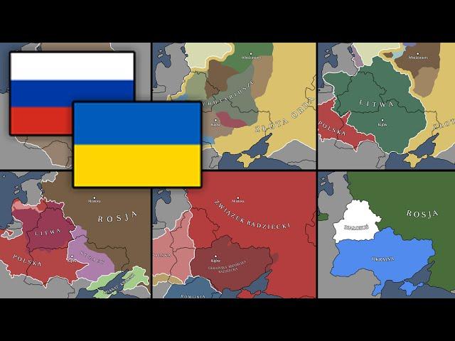 Ukraina i Rosja - Historia na mapach i tezy Putina