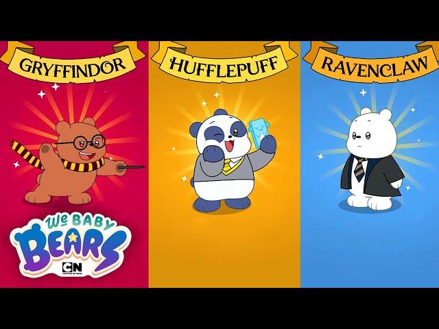 We Baby Bears Get Sorted into Their Hogwarts House | We Baby Bears | Cartoon Network