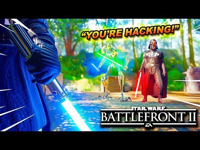 SALTY Hero Showdown Players ACCUSE ME OF HACKING After They 2v2?! (Battlefront 2)