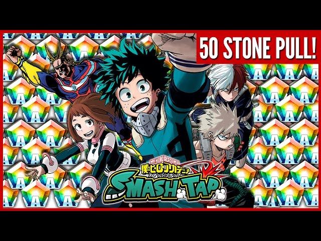 50 Stone Pull! My Hero Academia: Smash Tap (iOS & Android) 僕のヒーローアカデミア スマッシュタップ