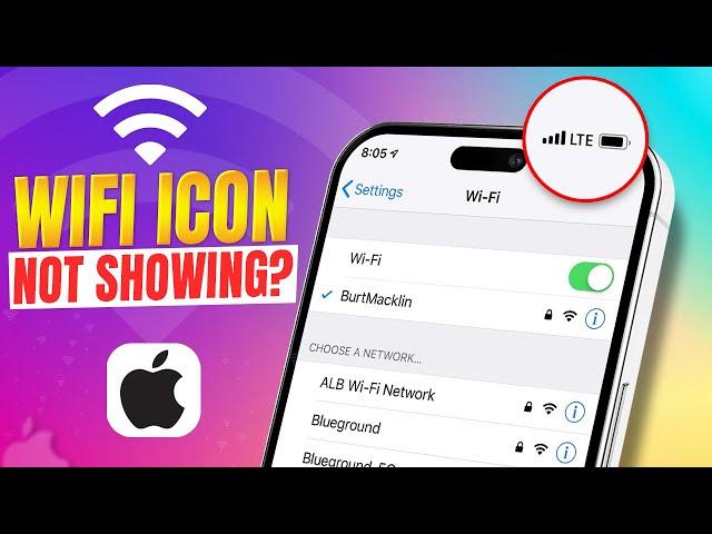 How to Fix WiFi Connected but WiFi Icon Not Showing on iPhone