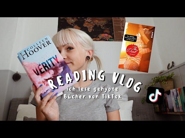 ich lese gehypte Bücher von TikTok  | reading vlog | Lesevlog