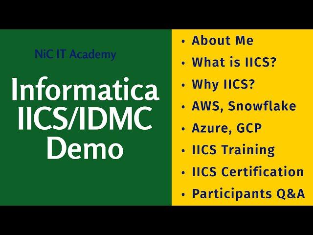 IICS Live Training Mastery in Just 45 Days