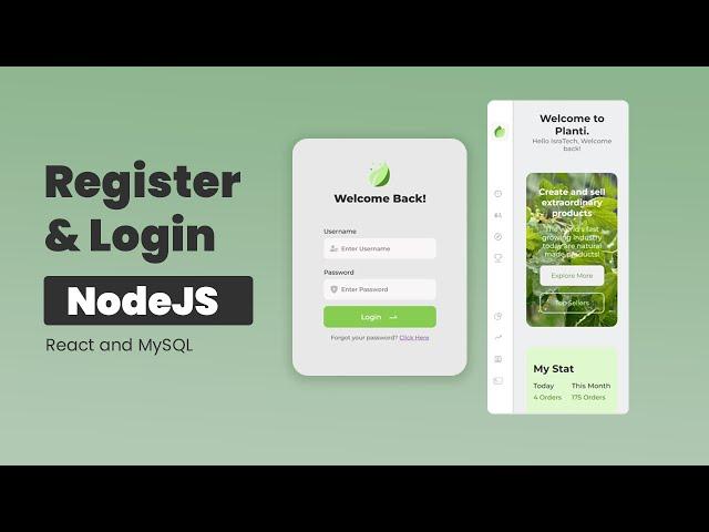  Register and Login Module + Admin Dashboard | NodeJS ReactJS & MySQL | Admin authentication.