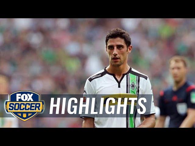 Stindl curls in a beauty into top corner to make it 3-0 for Gladbach - 2015–16 Bundesliga Highlights