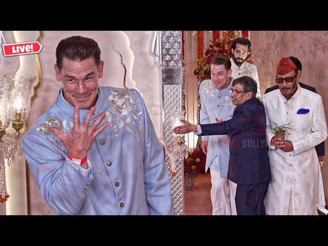 John Cena arrives at Anant Ambani - Radhika Merchant Grand Wedding | LIVE