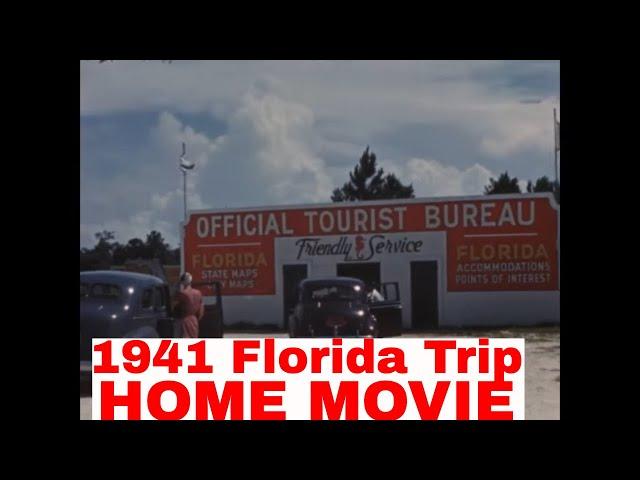 1941 FLORIDA TRIP  HOME MOVIE  MIAMI  ST. AUGUSTINE  TOURIST SIGHTS 89924