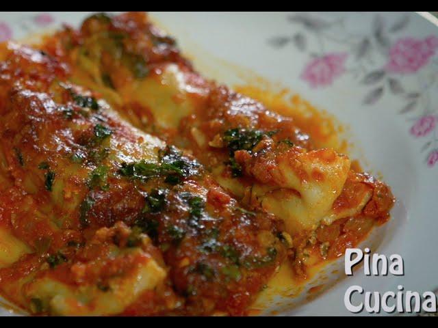 Cannelloni  with Spinach & Ricotta. Pina Cucina Ep 32