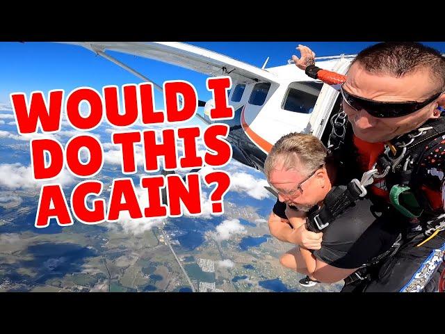 My FIRST Time Skydiving:  Reaction & Review (Jump Florida Skydiving)