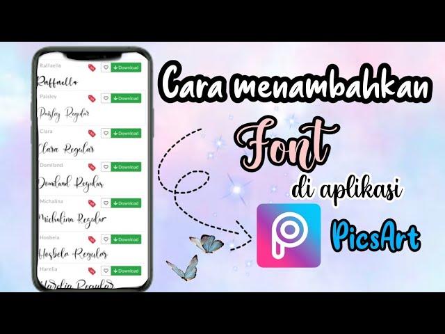 Cara menambahkan font di aplikasi PicsArt ‼️MUDAH gratis