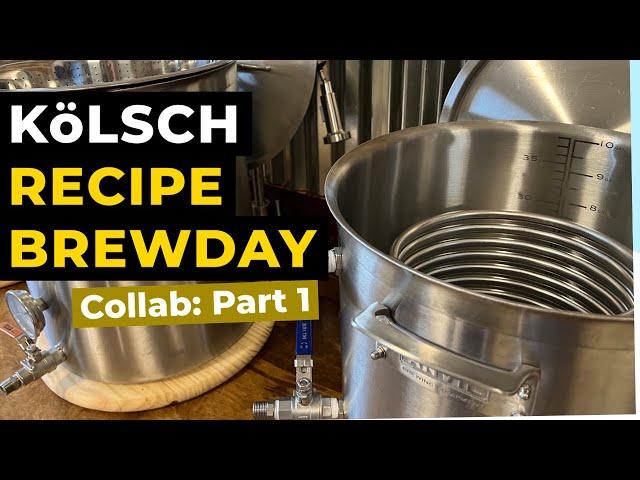 Brewing a Kölsch Recipe on My Electric HERMS Home Brewery [ The Beer Junkies Collaboration: Part 1 ]