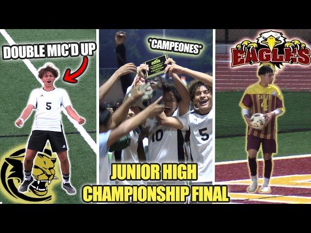 *MIC'D UP* JUNIOR HIGH SCHOOL FINALS CHARLES CARROLL VS DDEMS | 4K SOCCER HIGHLIGHTS