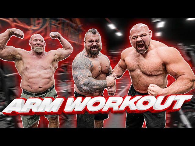 INTENSE ARM WORKOUT WITH EDDIE HALL & NICK BEST | 800LB DIPS