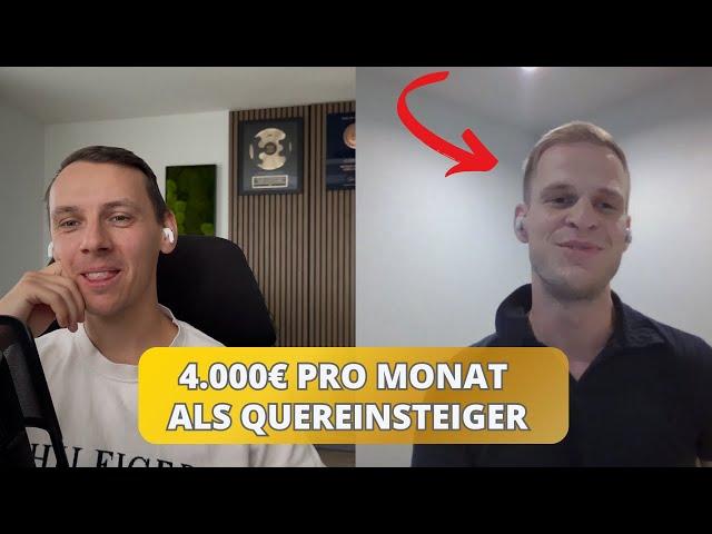 Dieser Copywriter verdient 4.000€ pro Monat mit nur EINEM Kunden - Tim Häfele Erfolgsinterview