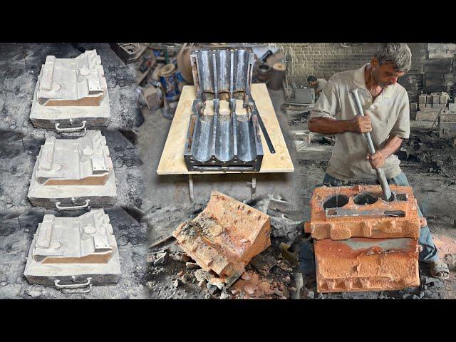 Manufacturing Process of Engine Block in Local Workshop || How Engine Blocks are Made .