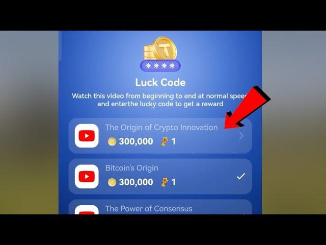 The Origin of Crypto Innovation TapCoin Bots Video Code | tapcoins lucky code today | TapCoin Code