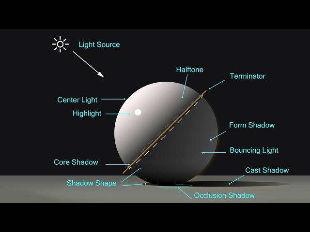 Basic rules of light and shadow for drawing _ Beginner's Tutorial